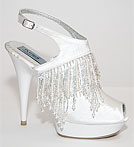 Туфли белые свадебные с камнями р.39